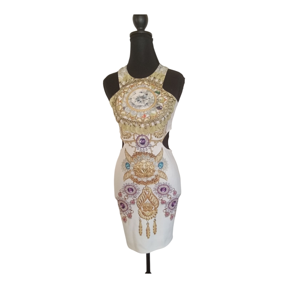 Solemio Los Angeles Cut-out Midi Dress